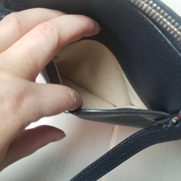 Kate Spade Navy Blue Leather Tote - Picture 6 of 15